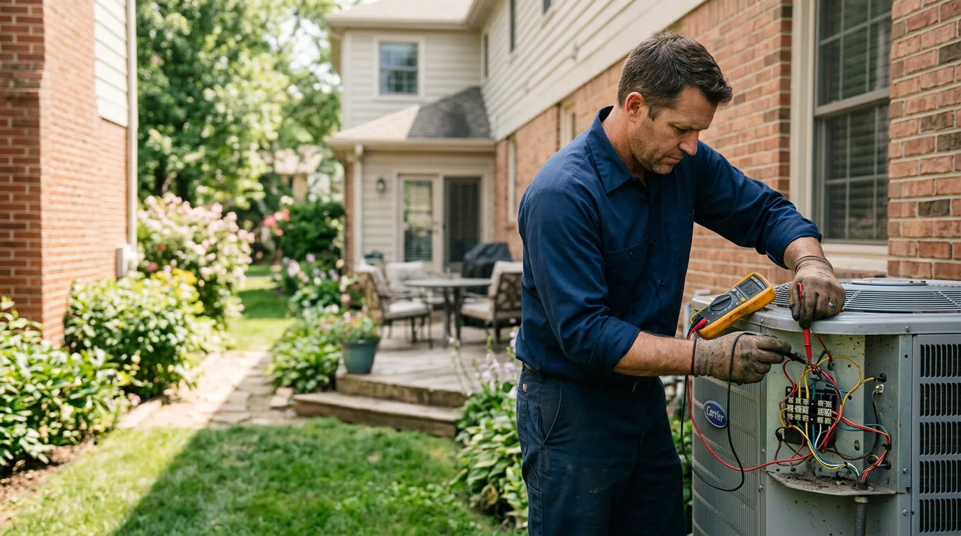 HVAC technician working near Chino Hills, CA